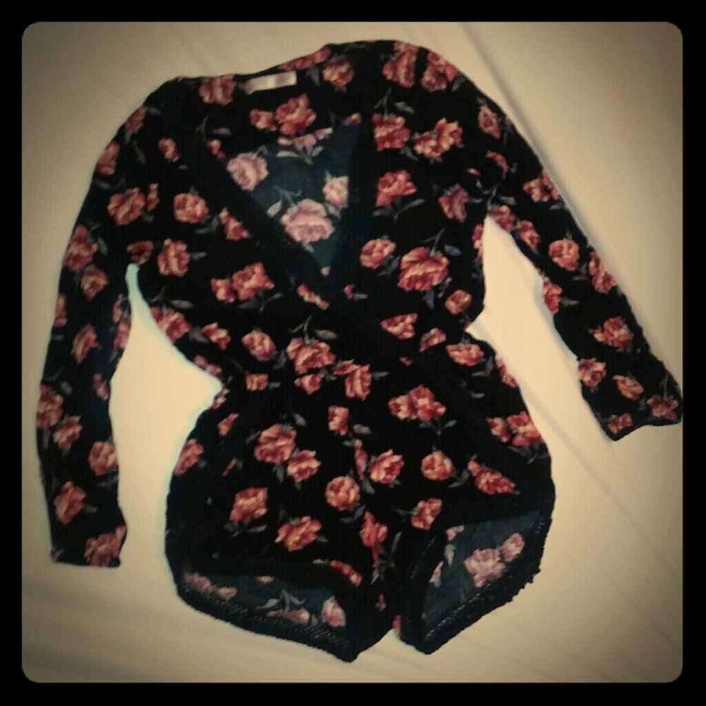 Floral jumper shorts